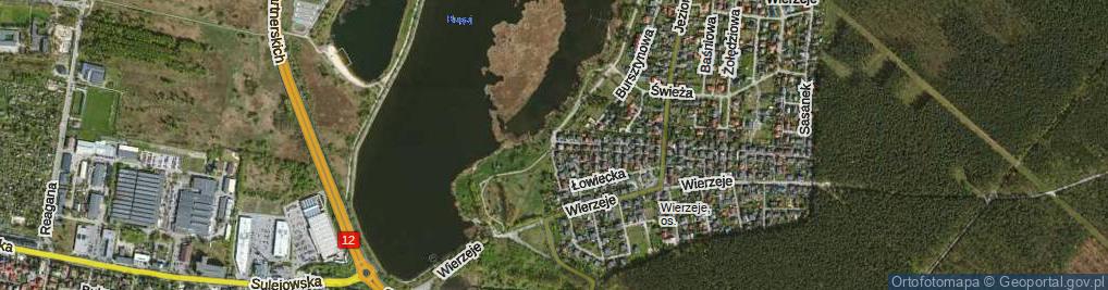 Zdjęcie satelitarne Żeglarska ul.